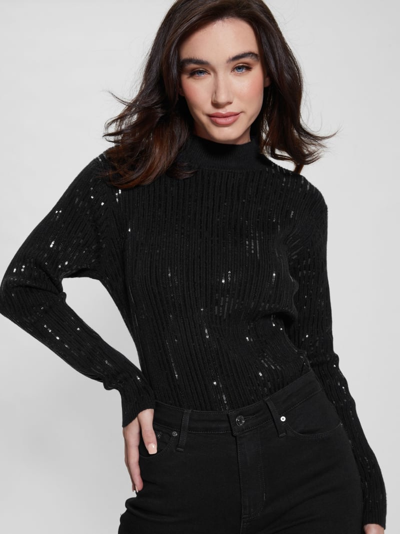 Guess Vivian Sequin Sweater - Black Guess Vivian Sequin Sweater - Black