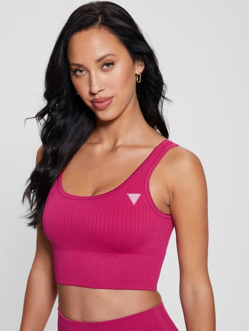 Guess Seamless Ribbed Active Bra - Private Purple Guess Seamless Ribbed Active Bra - Private Purple