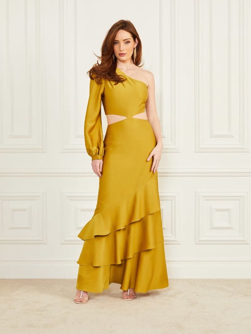 Guess Jaime Cutout Dress - Green Envy Guess Jaime Cutout Dress - Green Envy